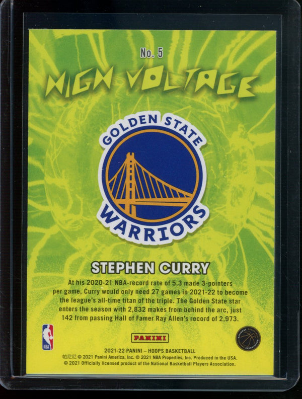 Steph Curry 2020-21 Panini Hoops High Voltage