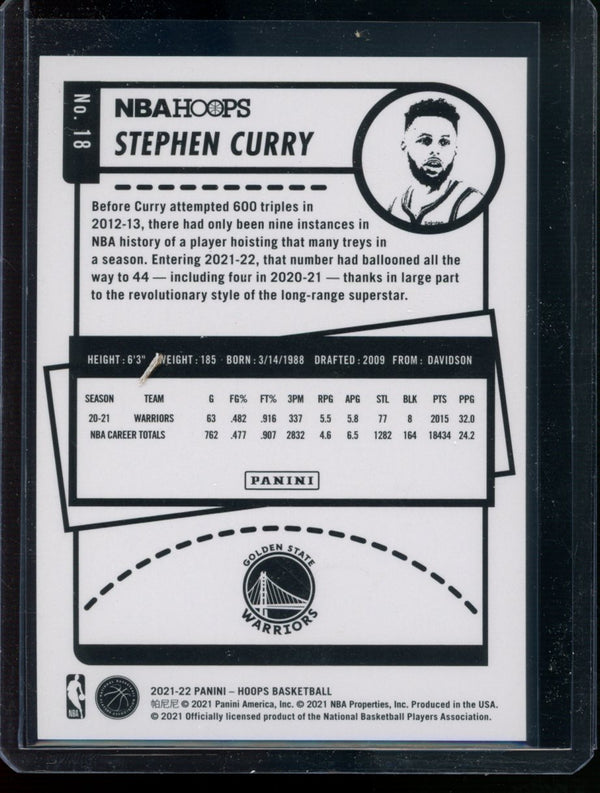 Steph Curry 2020-21 Panini Hoops Silver 146/199