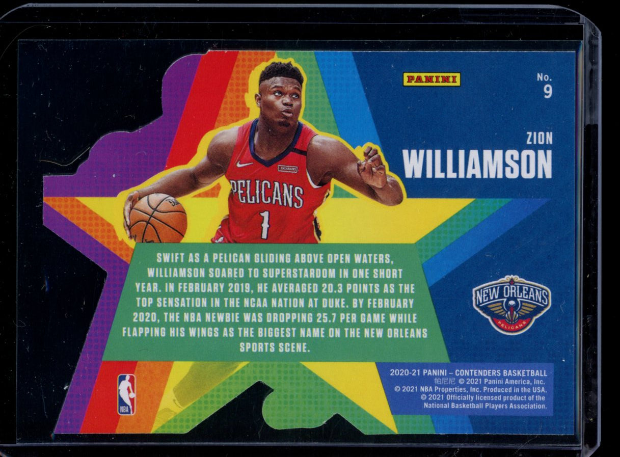 Zion Williamson 2020-21 Panini Contenders Super Star