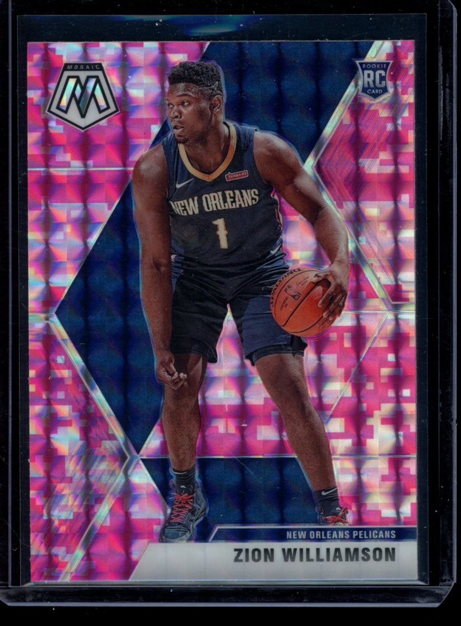 Zion Williamson 2019-20 Panini Mosaic Pink Camo RC