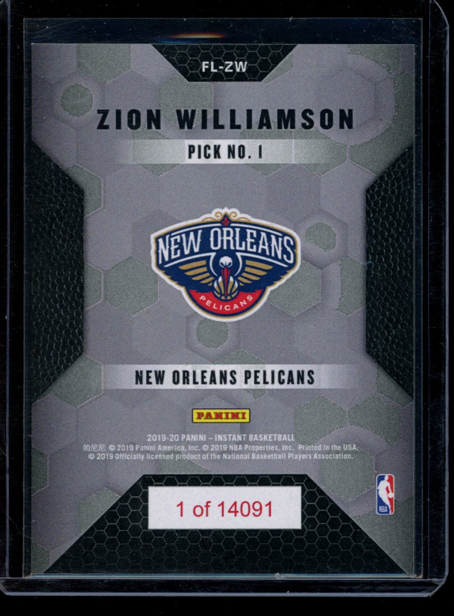 Zion Williamson 2019-20 Panini Instant  /14091 RC