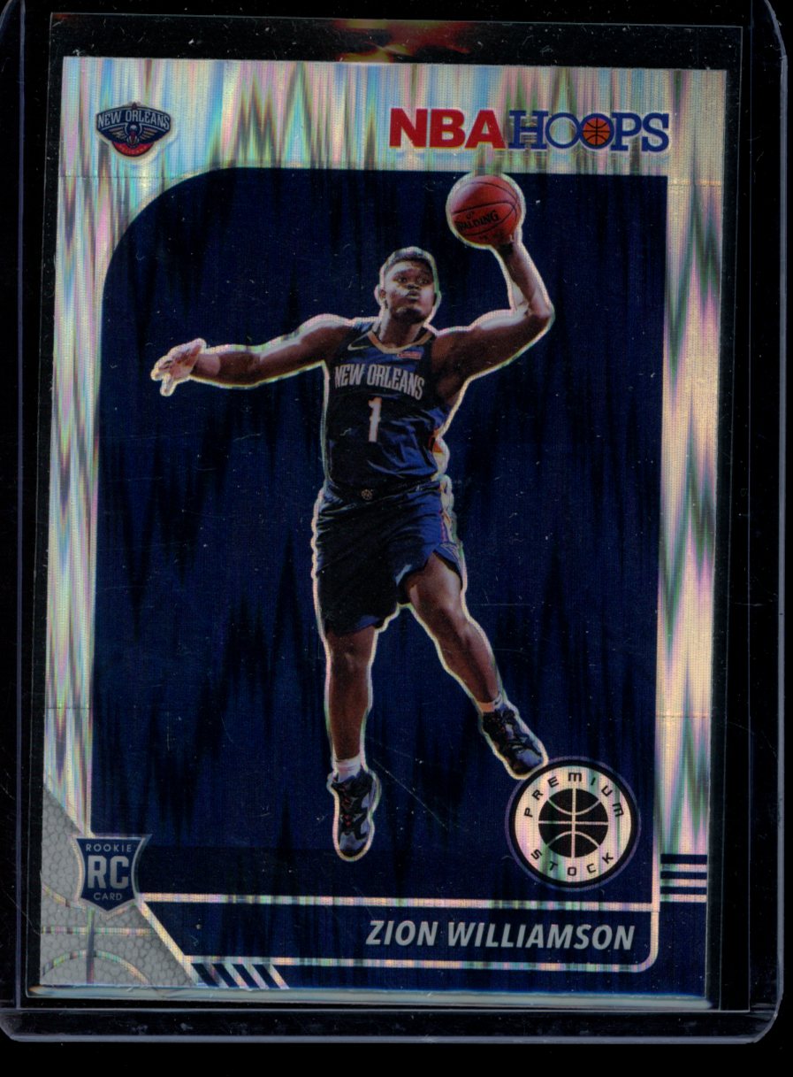 Zion Williamson 2019-20 Panini Hoops Premium Silver Flash Variation RC