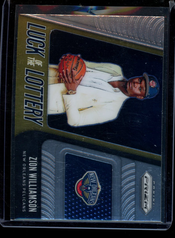 Zion Williamson 2019-20 Panini Prizm Luck of the Lottery RC