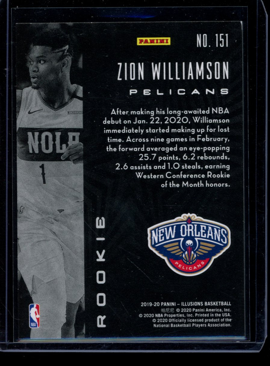 Zion Williamson 2019-20 Panini Illusions  RC