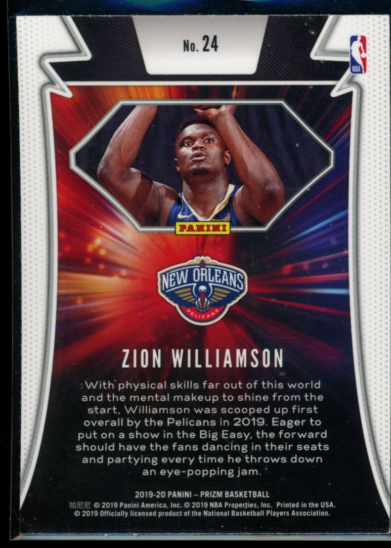 Zion Williamson 2019-20 Panini Prizm Far Out RC