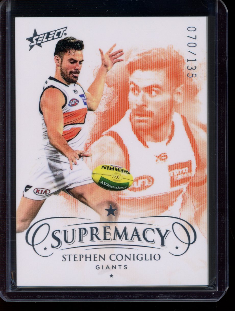 Stephen Coniglio 2021 Select Supremacy Silver Parallel Base 70/135