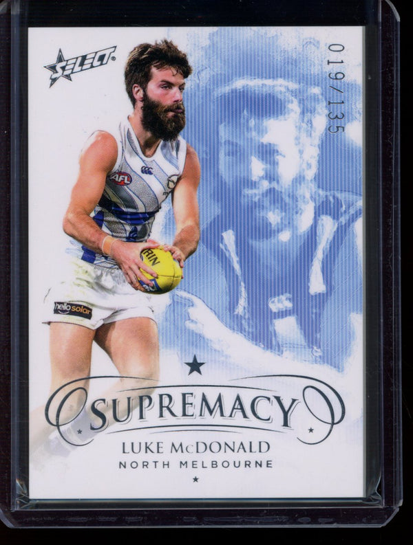 Luke McDonald 2021 Select Supremacy Silver Parallel Base 19/135