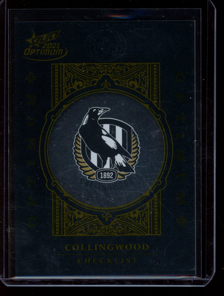 Collingwood Checklist 2021 Select Optimum 338/455