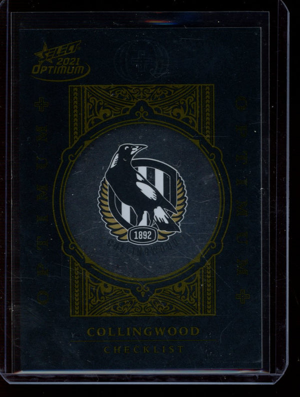 Collingwood Checklist 2021 Select Optimum 338/455