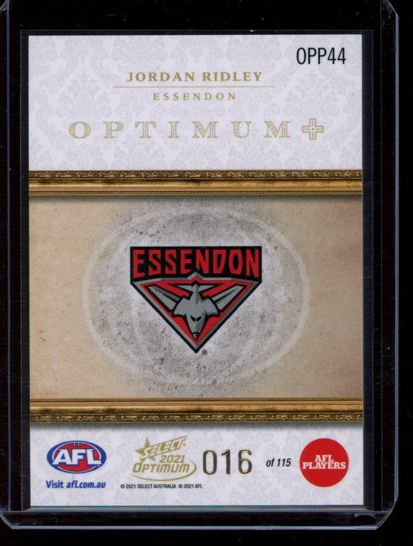 Jordan Ridley 2021 Select Optimum Optimum Plus Parallel 16/115