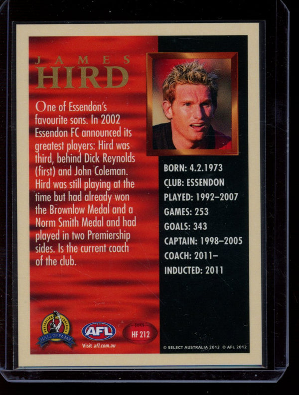 James Hird 2012 AFL Eternity Hall Of Fame