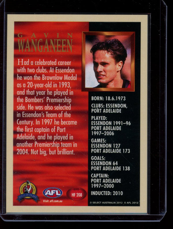 Gavin Wanganeen 2012 AFL Eternity Hall Of Fame