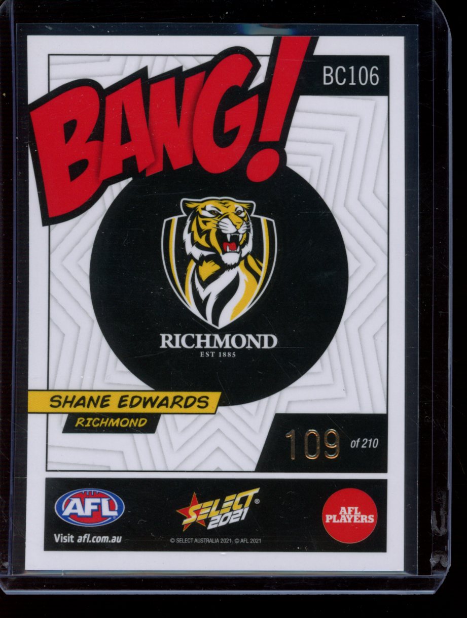 Shane Edwards 2021 Select Footy Stars Bang 109/210