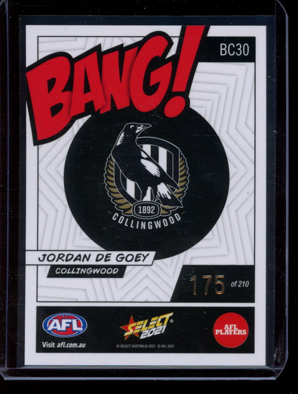 Jordan De Goey 2021 Select Footy Stars Bang 175/210