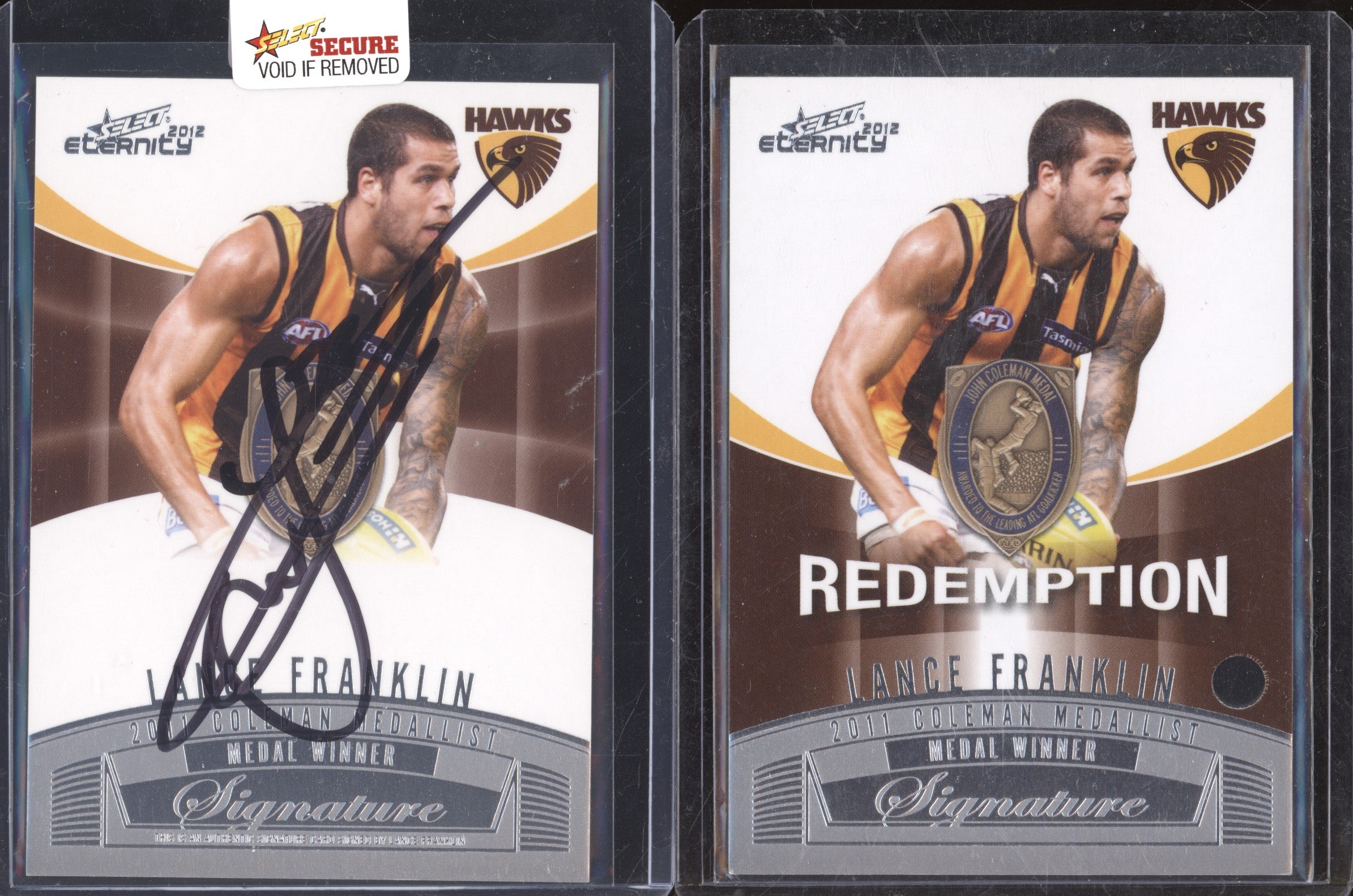 Lance Franklin 2012 Select Eternity MWS2 2011 Coleman Medallist Signature 68/210