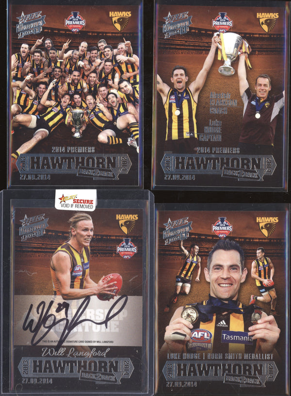 Hawthorn Premiership Redemption 2014 Select Honours 1 Will Langford Signature 285/600