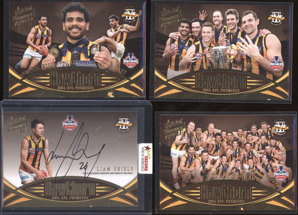 Hawthorn Premiership Redemption 2015 Select Honours 2 Liam Shiels Signature 18/600