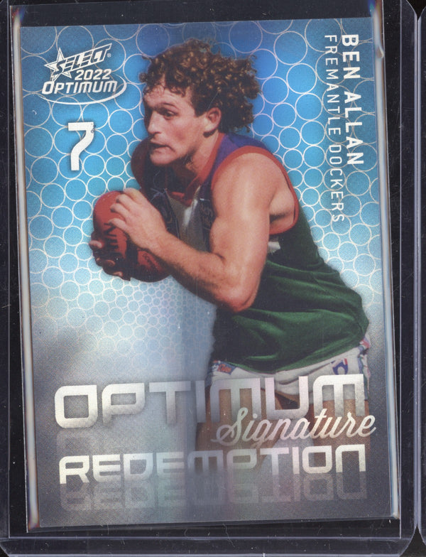 Ben Allan 2022 Select Optimum OMSR12 Optimum Signature Redemption 02/50