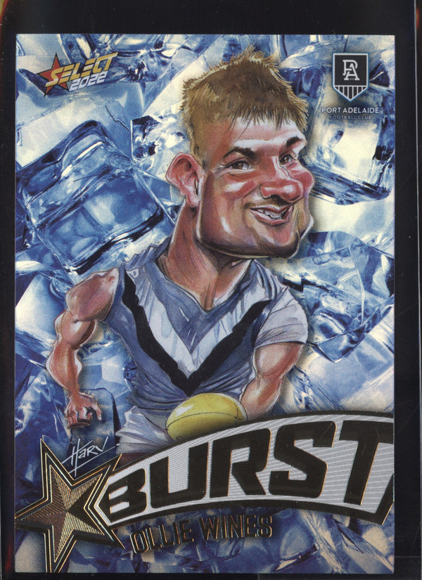 Ollie Wines 2022 AFL- Select Footy Stars Starburst Ice