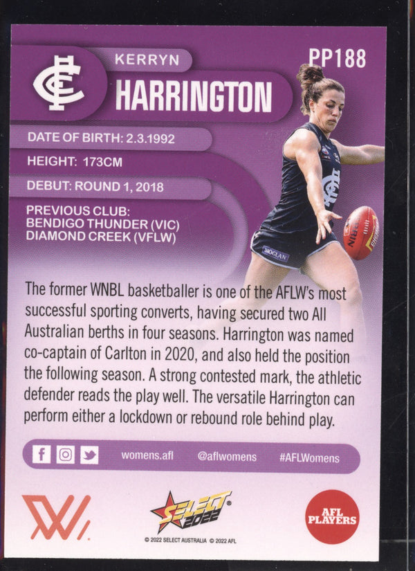 Kerryn Harrington 2022 Select Footy Stars Common Card - Purple