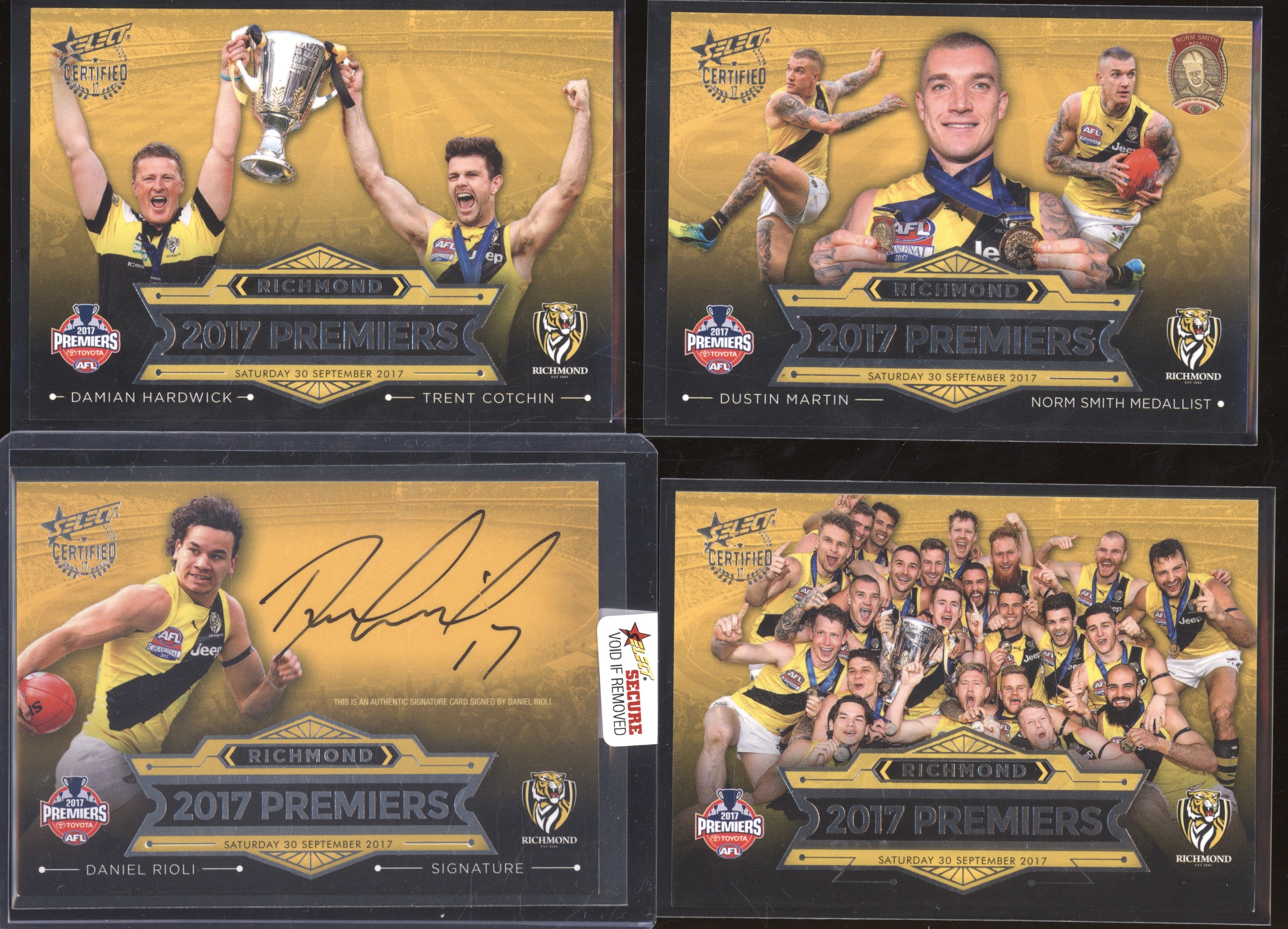 Richmond Premiership Redmeption 2017 Select Certified Daniel Rioli Signature 466/700