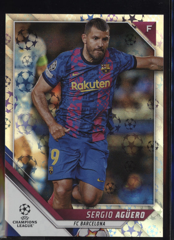 Sergio Aguero 2021/22 Topps UEFA Champions League Starball