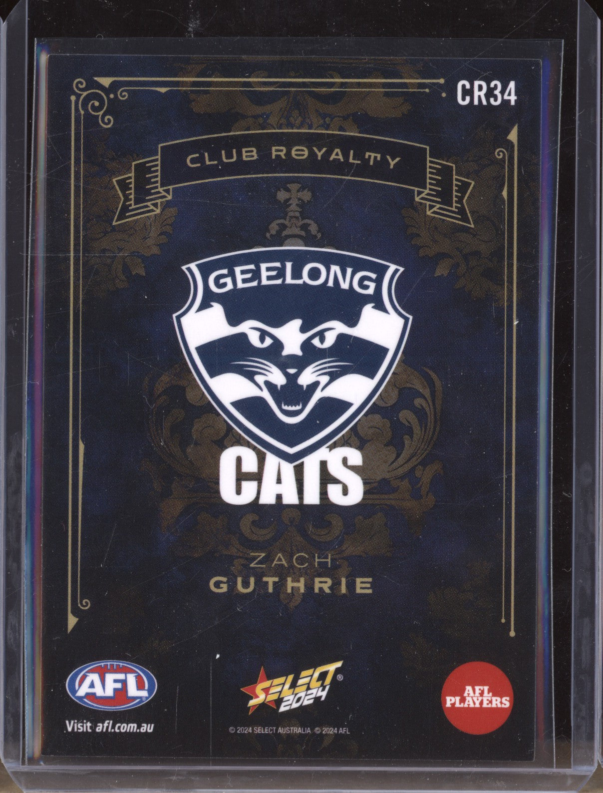 Zach Guthrie 2024 Select Footy Stars CR34 Club Royalty Low 01/99