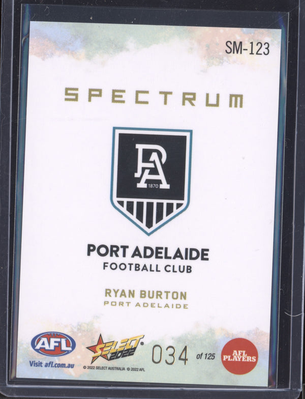 Ryan Burton 2022 Select Footy Stars SM-123 Spectrum 34/125