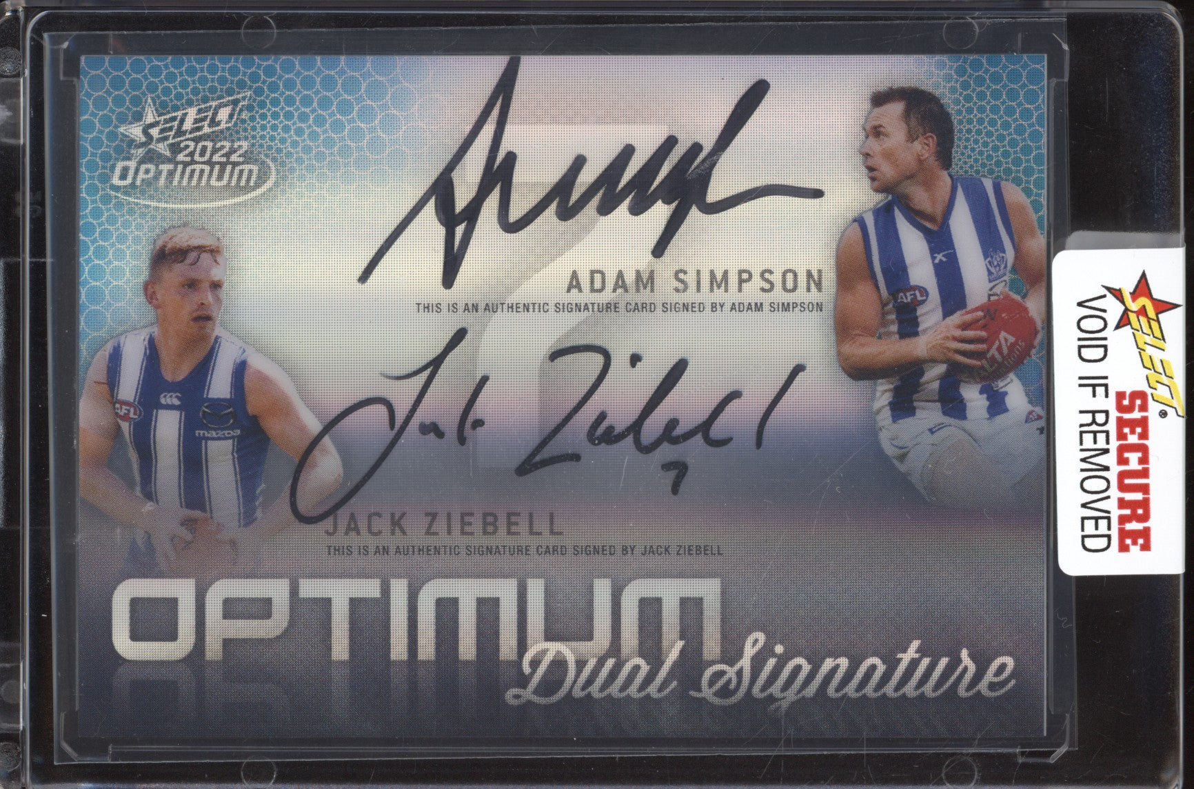 Jack Ziebell /Adam Simpson 2022 Select Optimum OMDS12 Dual Signature 29/50