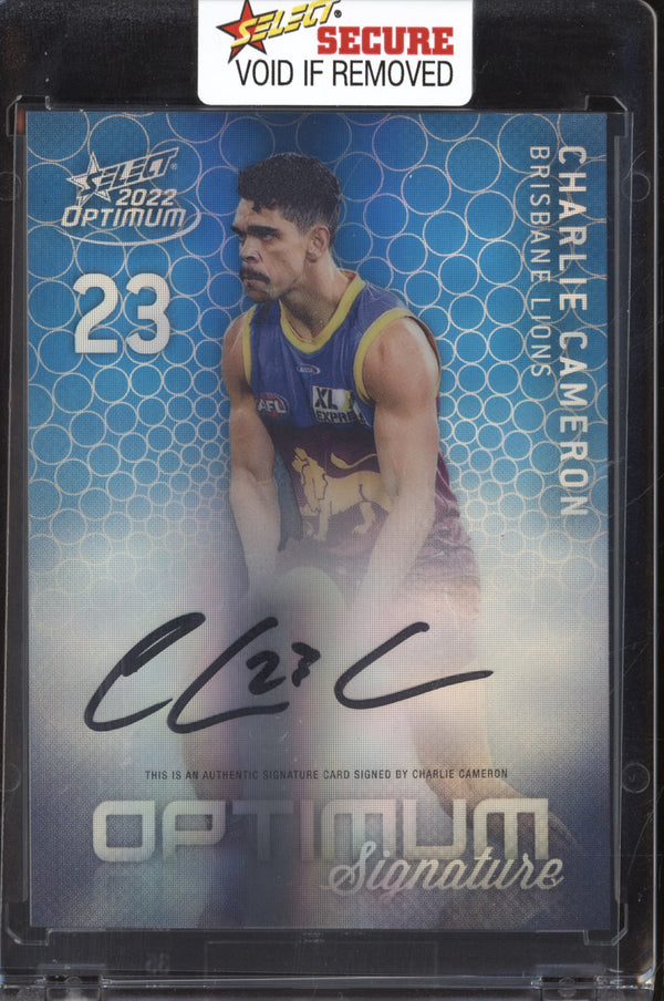 Charlie Cameron 2022 Select Optimum OMS3 Signature 13/50