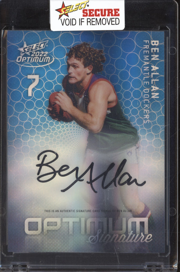 Ben Allan 2022 Select Optimum OMS12 Signature 2/50