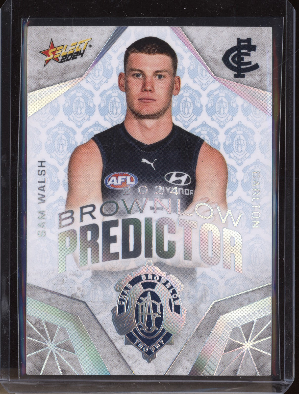 Sam Walsh 2024 Select Footy Stars BPP5 Brownlow Predictor Platinu, 11/60