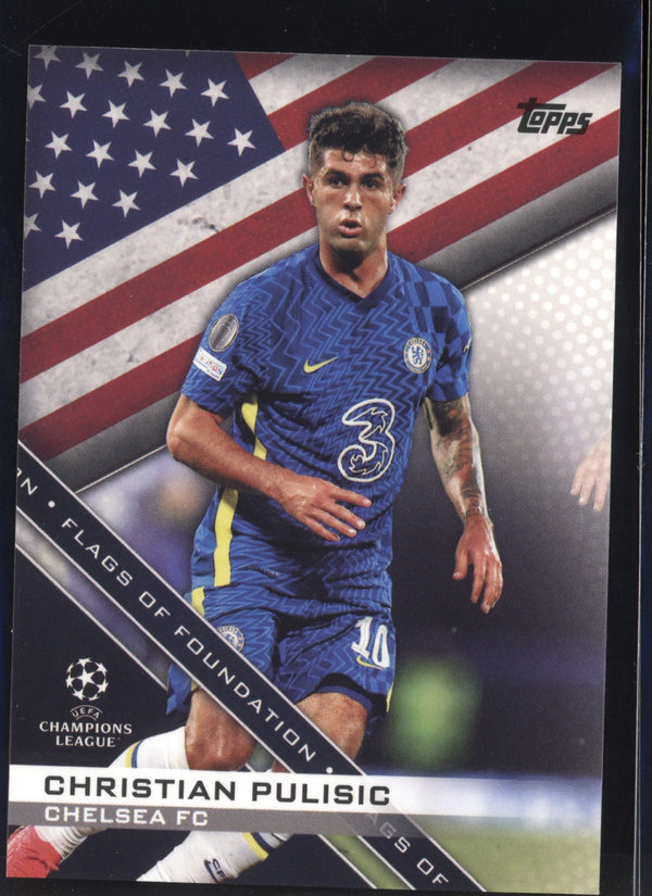 Christian Pulisic 2021/22 Topps UEFA Champions League Flags of Foundation