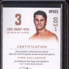 Finn Callaghan 2022 Select Optimum DPSC3 Draft Pick Signature Copper - Draft Number RC 003/170
