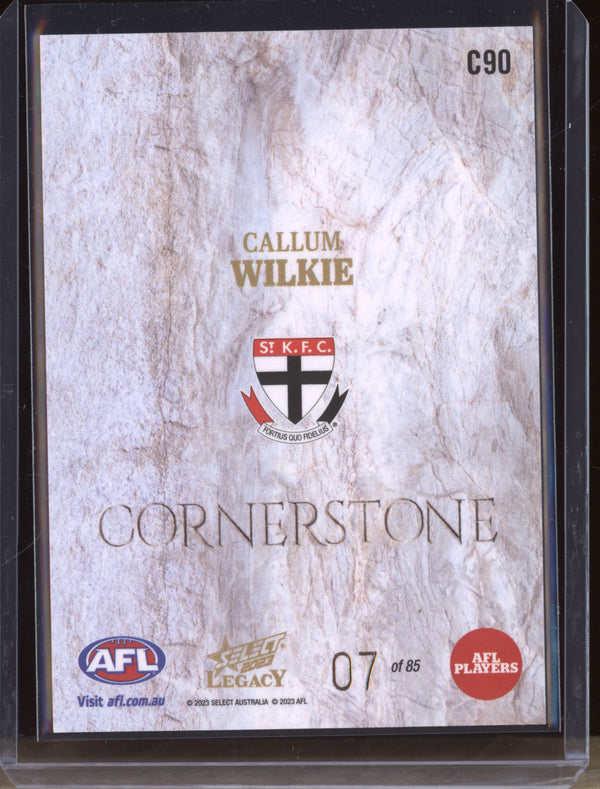 Callum Wilkie 2023 Select Legacy AFL C90 Cornerstone Low 07/85