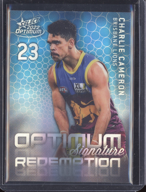 Charlie Cameron 2022 Select Optimum OMSR3 Optimum Signature Redemption 13/50