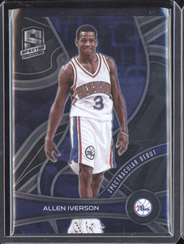 Allen Iverson 2021-22 Panini Spectra 168 Spectracular Debut