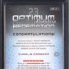 Charlie Cameron 2022 Select Optimum OMSR3 Optimum Signature Redemption 13/50