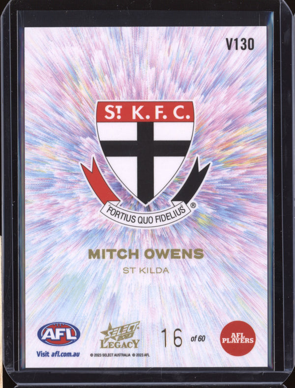 Mitch Owens 2023 Select Legacy AFL V130 Vortex 16/60