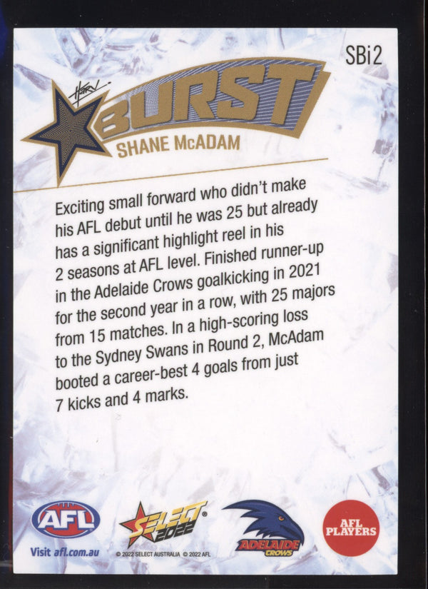 Shane McAdam 2022 AFL- Select Footy Stars Starburst Ice