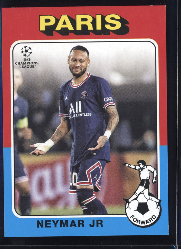 Neymar Jr 2021/22 Topps UEFA Champions League 1975/76 Topps Footballers