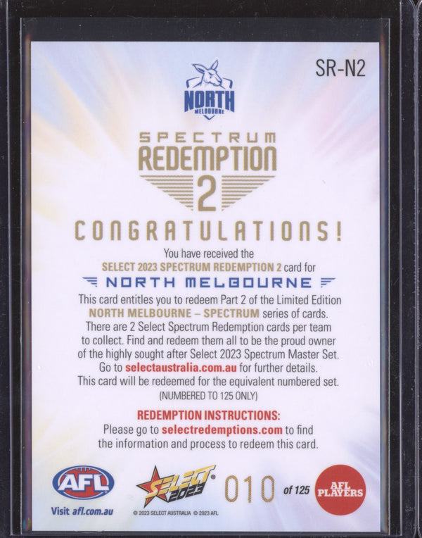 North Melbourne 2023 Select Footy Stars SR-N2 Spectrum Redemption 2 10/125