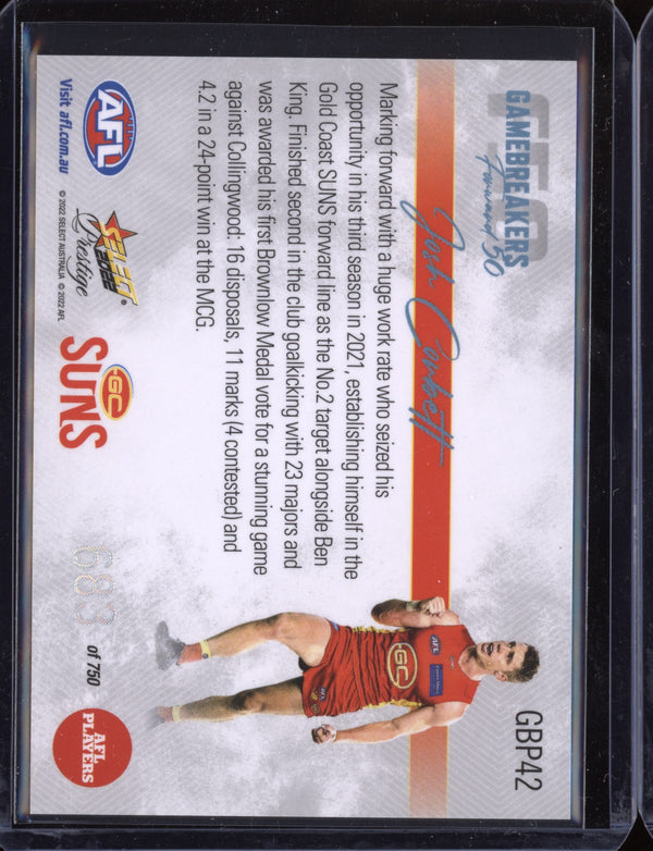 Josh Corbett 2022 Select Footy Stars Prestige Gamebreakers F50 683/750