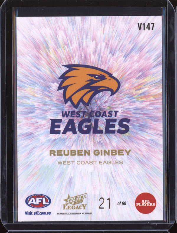 Reuben Ginbey 2023 Select Legacy AFL V147 Vortex RC 21/60