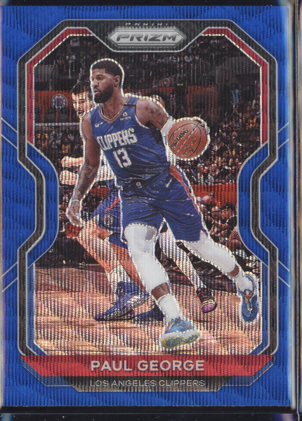 Paul George 2020/21 Panini Prizm Blue Wave