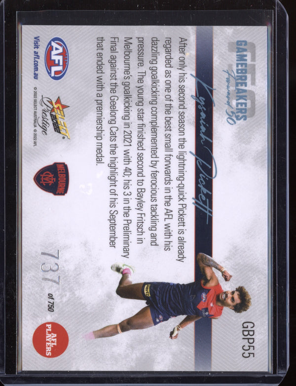 Kysaiah Pickett 2022 Select Footy Stars Prestige Gamebreakers F50 737/750