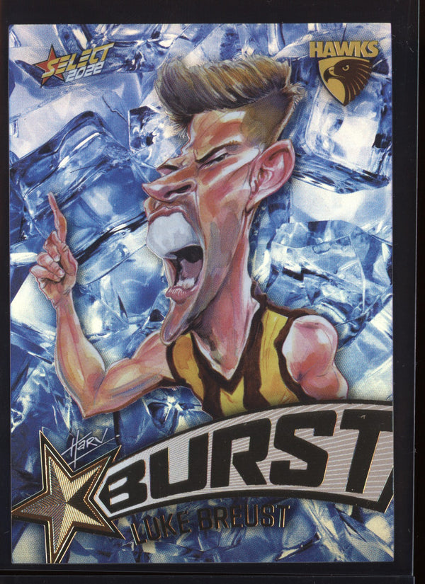 Luke Breust 2022 AFL - Select Footy Stars Starburst Ice