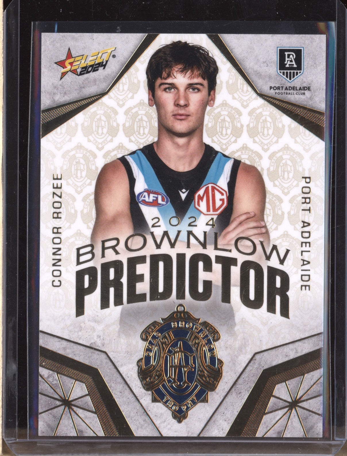 Connor Rozee 2024 Select Footy Stars BPG76 Brownlow Predictor Gold 126/315