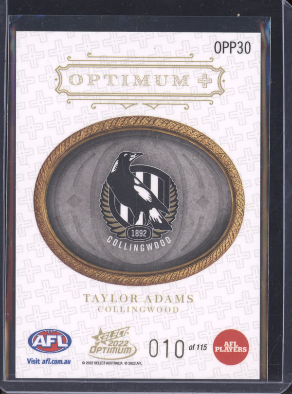 Taylor Adams 2022 Select Optimum OPP30 Optimum Plus Parallel 010/115