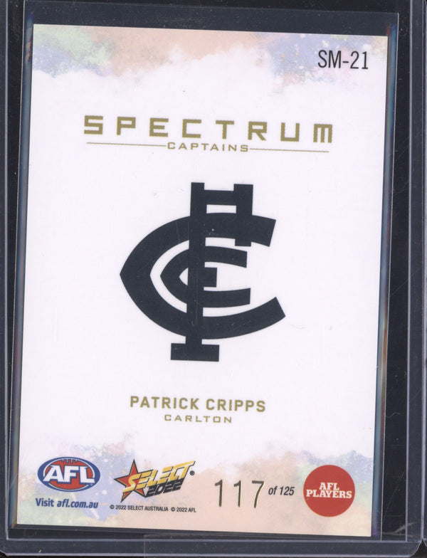 Patrick Cripps 2022 Select Footy Stars SM-21 Spectrum 117/125